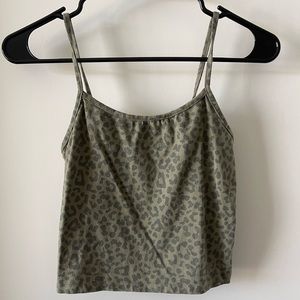 American Eagle cheetah crop top